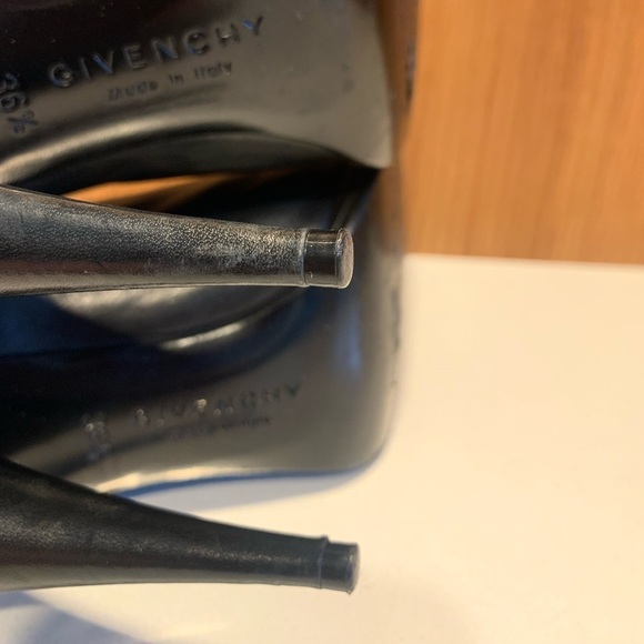 GIVENCHY Authentic Corset Lace Up Black Soft Leather Stiletto Boots - Picture 8 of 16